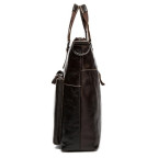 Коричнева шкіряна сумка для ноутбука 15' Tiding Bag 7264C - Фотографія № 105
