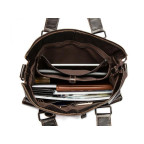Коричнева шкіряна сумка для ноутбука 15' Tiding Bag 7264C - Фотографія № 107