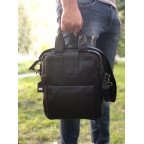 Чоловіча шкіряна сумка-месенджер TIDING BAG 7266A чорний - Фотографія № 101