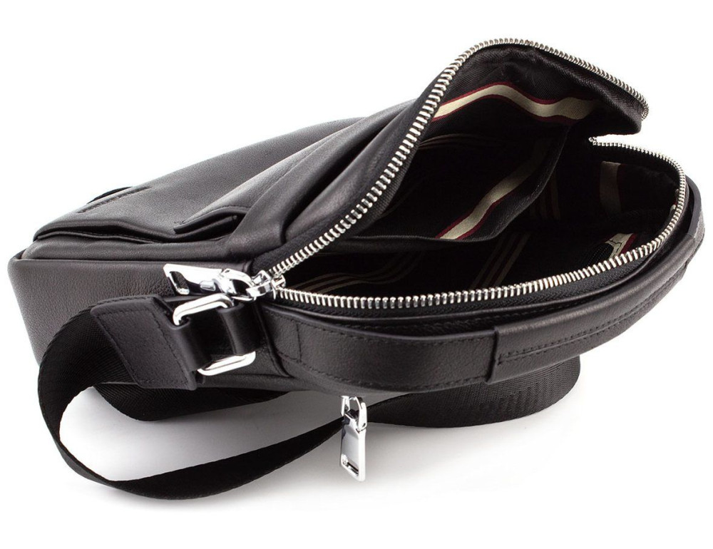 Чорна брендова сумка-барсетка Marco Coverna 7706-1A black - Фотографія № 5
