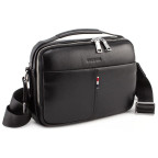 Чёрная мужская барсетка из телячьей кожи Marco Coverna 7711-1A black - Фото № 100