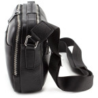 Чёрная мужская барсетка из телячьей кожи Marco Coverna 7711-1A black - Фото № 102