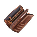 Коричневий вінтажний клатч з натуральної шкіри HILL BURRY - 777025HB Brown - Фотографія № 104