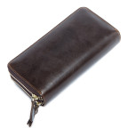 Коричневый кожаный кошелёк-клатч Bexhill Bx9015GC - Фото № 105