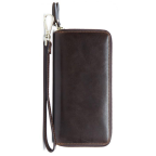 Коричневый кожаный кошелёк-клатч Bexhill Bx9015GC - Фото № 100