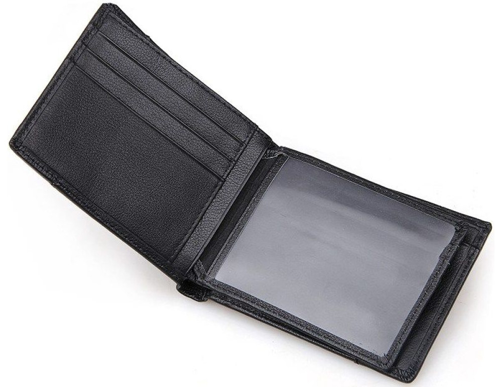 Чорний гаманець чоловічий Tiding Bag 8064A - Фотографія № 4
