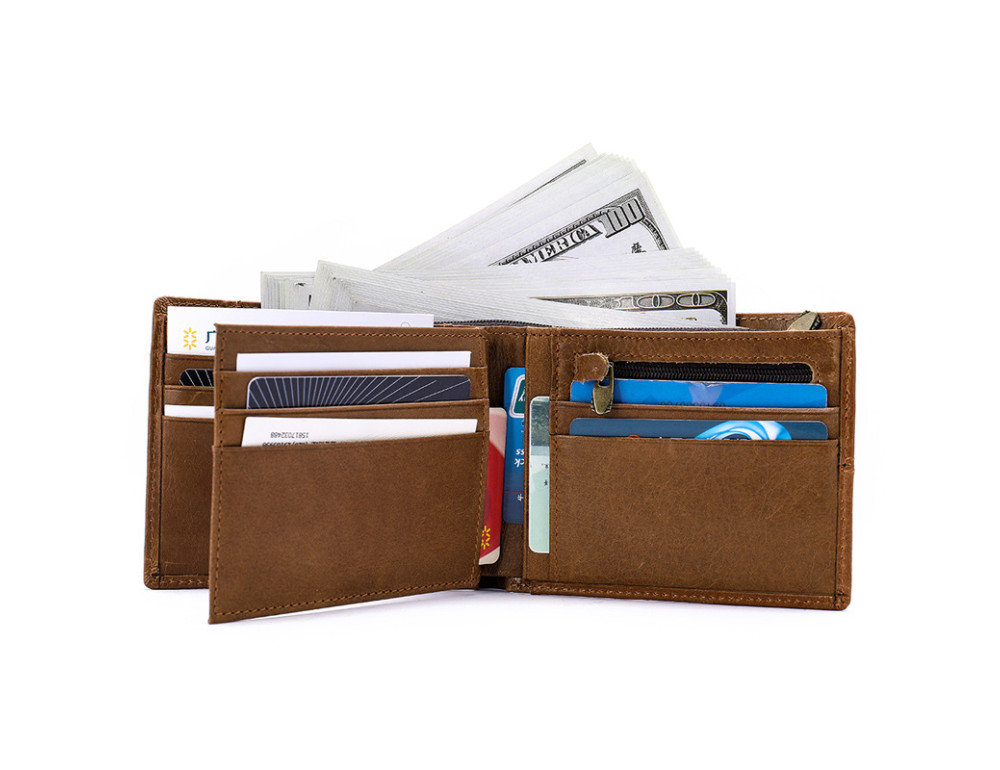Чоловік шкіряний портмоне TIDING BAG 8064C - Фотографія № 2