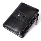 Чорний шкіряний гаманець Tiding Bag 8109A - Фотографія № 100