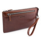 Великий чоловічий шкіряний клатч коричневого кольору Marco Coverna 8519-3-brown - Фотографія № 100