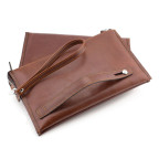 Великий чоловічий шкіряний клатч коричневого кольору Marco Coverna 8519-3-brown - Фотографія № 102