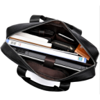 Чорна шкіряна сумка під ноутбук 15,6 'Tiding Bag 8522A - Фотографія № 105