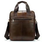 Коричнева вертикальна шкіряна сумка Tiding Bag 8578C - Фотографія № 101
