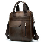 Коричнева вертикальна шкіряна сумка Tiding Bag 8578C - Фотографія № 102