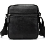 Чорна чоловіча шкіряна маленька сумка Tiding Bag 8715A - Фотографія № 101