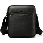 Чорна чоловіча шкіряна маленька сумка Tiding Bag 8715A - Фотографія № 100
