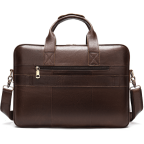 Темно-коричневий шкіряний портфель Tiding Bag 8841C - Фотографія № 108