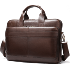 Темно-коричневий шкіряний портфель Tiding Bag 8841C - Фотографія № 100