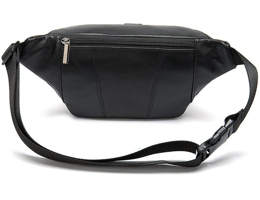Чорна шкіряна сумка на пояс TIDING BAG 8910A - Фотографія № 2