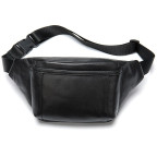 Чорна шкіряна сумка на пояс TIDING BAG 8910A - Фотографія № 100