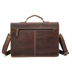 Коричневий шкіряний портфель Tiding Bag 9033C - Фотографія № 101