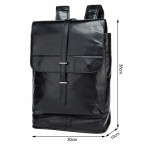 Чорний міської рюкзак з гладкої шкіри Tiding Bag 9116A - Фотографія № 107