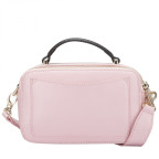 Нежно-розовая кожаная сумка через плечо Smith & Canova 92658 PINK - Фото № 101