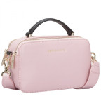Нежно-розовая кожаная сумка через плечо Smith & Canova 92658 PINK - Фото № 103