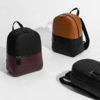 Чорний з бордовим шкіряний рюкзак Smith & Canova 92901 BLK-BRG - Фотографія № 104