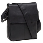 Чорна шкіряна сумка-месенджер TIDING BAG 9805A - Фотографія № 102