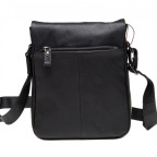 Чорна шкіряна сумка-месенджер TIDING BAG 9805A - Фотографія № 103