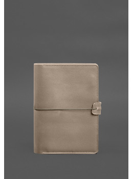 Бежевая кожаный блокнот Blancnote BN-SB-9-4-light-beige