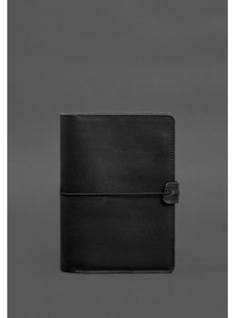Чёрный кожаный блокнот Blancnote BN-SB-9-4-g