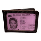 Шкіряна обкладинка для прав та техпаспорту з двома прозорими вікнами Newery N2016NKC - Фотографія № 100