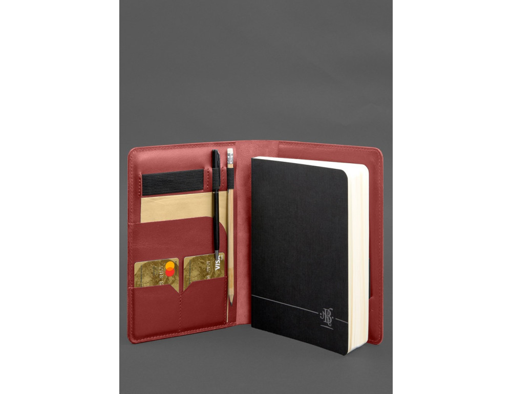 Красный кожаный блокнот Blancnote BN-SB-9-4-red - Фото № 2