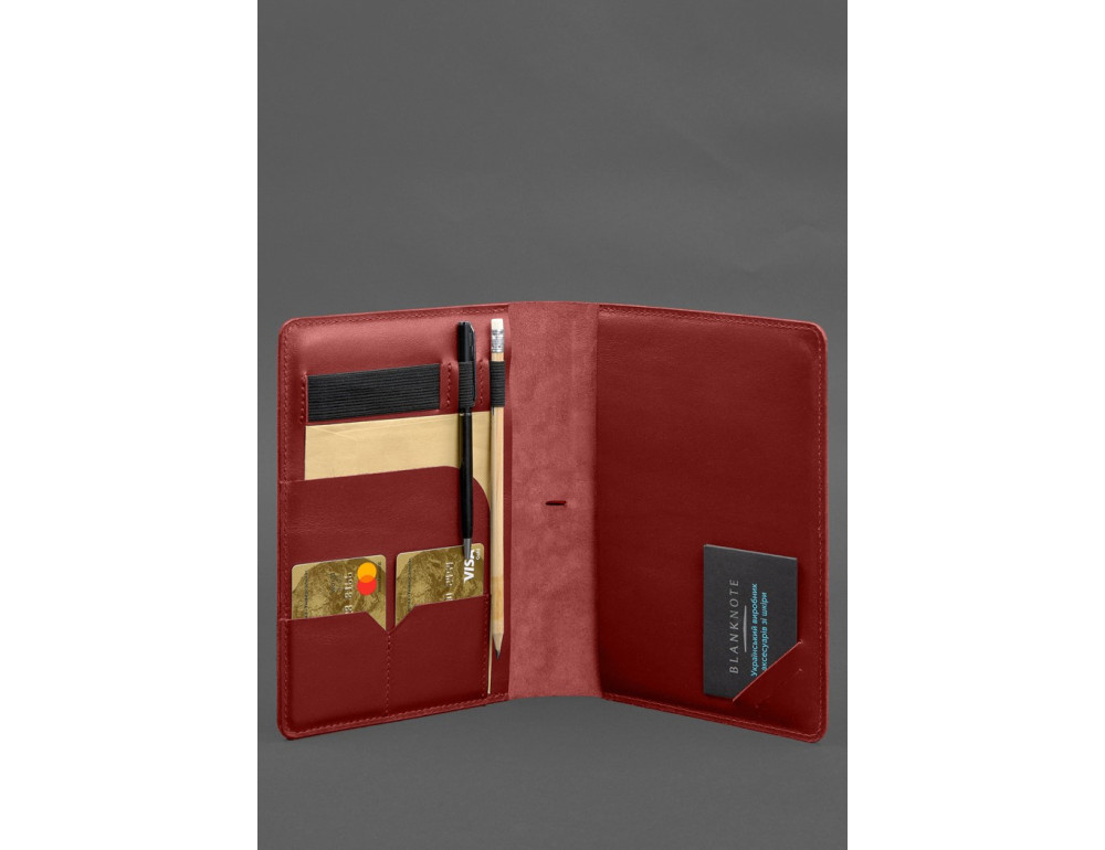 Красный кожаный блокнот Blancnote BN-SB-9-4-red - Фото № 6