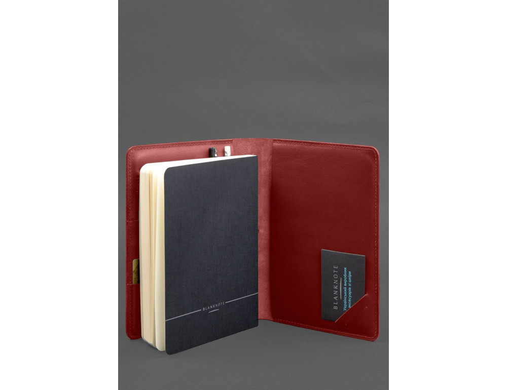 Красный кожаный блокнот Blancnote BN-SB-9-4-red - Фото № 7