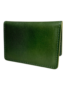 Зелёная кожаная обложка для прав Newery N2216GGA