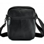 Чорна чоловіча шкіряна сумка через плечоTiding Bag A25-1169A - Фотографія № 102