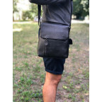 Мужская кожаная сумка через плечо TIDING BAG A25-238-1A - Фото № 105