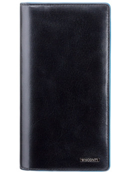 Чорний шкіряний портмоне Visconti ALP88 IT BLK