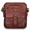 Шкіряна сумка через плече Ashwood Leather SERGIO BRANDY