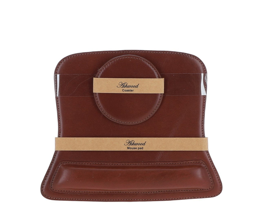 Шкіряний письмовий набір (бювар) Ashwood Leather GS1298 Chestnut - Фотографія № 5