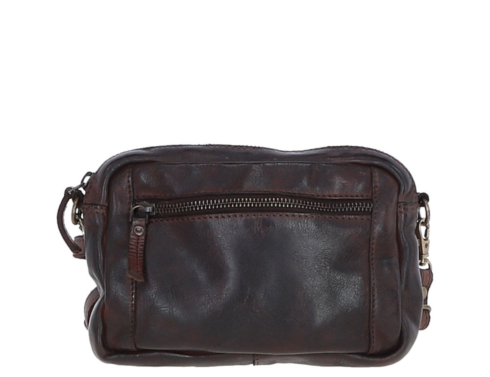 Женская кожаная сумка кроссбоди Ashwood Leather D98 BRANDY, коньячная - Фото № 2