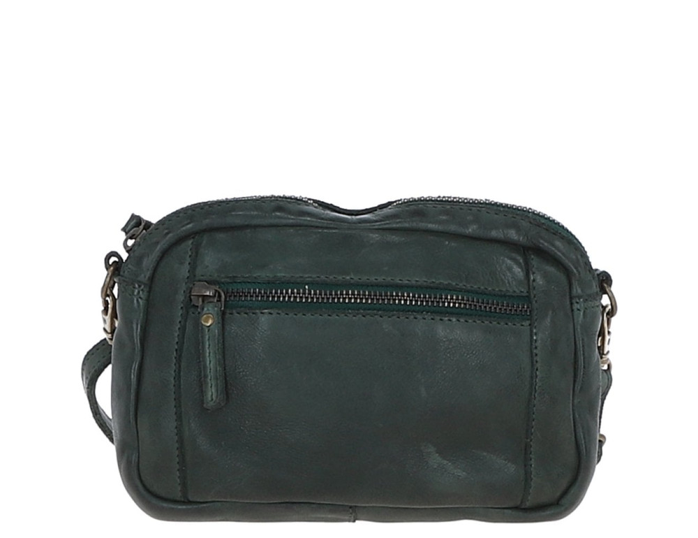 Жіноча шкіряна сумка кросбоді Ashwood Leather D98 green, зелена - Фотографія № 2
