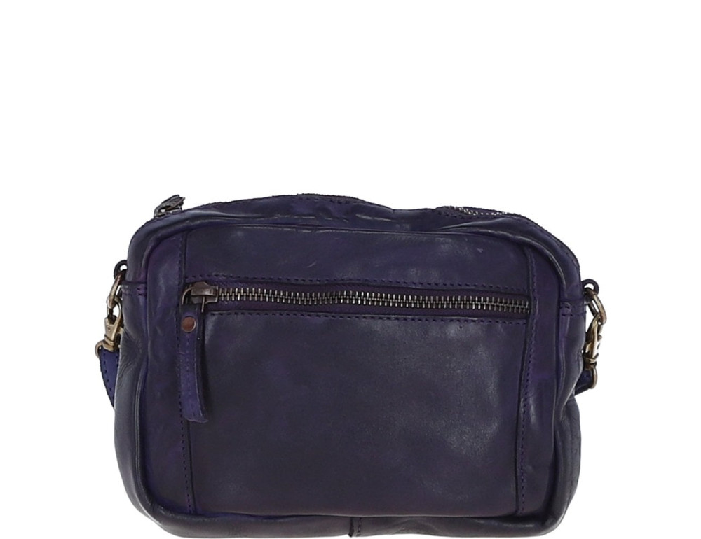 Жіноча шкіряна сумка кросбоді Ashwood Leather D98 PURPLE, фіолетова - Фотографія № 2