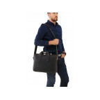 Чоловіча шкіряна сумка TIDING BAG 7167A темно-коричневий - Фотографія № 101
