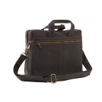 Чоловіча шкіряна сумка TIDING BAG 7167A темно-коричневий - Фотографія № 103