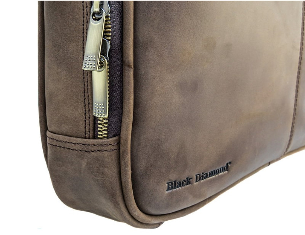 Чоловічий шкіряний портфель Black Diamond BD2Ccrh коричневий - Фотографія № 4