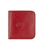 Женский кожаный мини кошелёк красного цвета Tony Perotti Italico 1858S rosso - Фото № 100