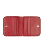 Женский кожаный мини кошелёк красного цвета Tony Perotti Italico 1858S rosso - Фото № 102